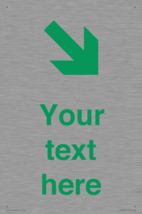 Custom Safe Condition inverse: Green Down right arrow